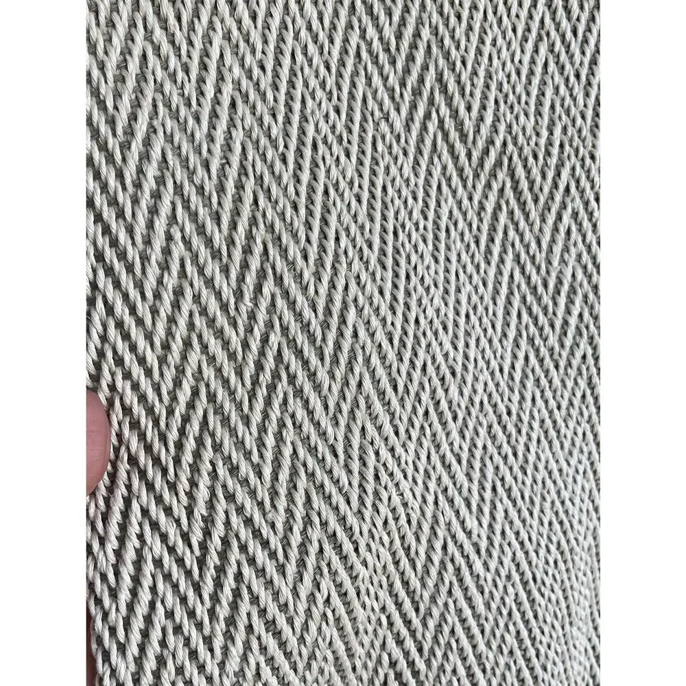 Diggidy dog collection herringbone pillow cover for dog bed - OS - gray/ivory